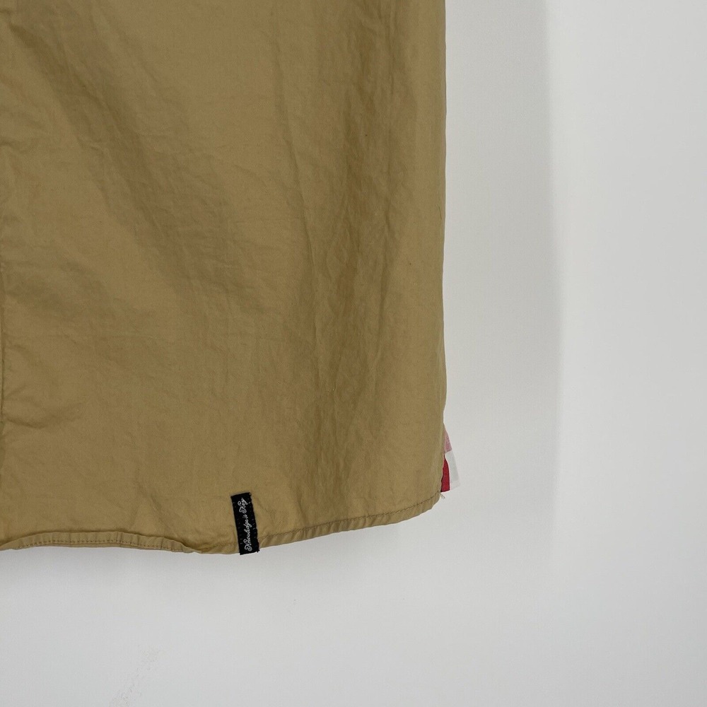 Akademiks Mens Khaki Plaid Accent Courage and Grace Graphic Button Down Shirt - Picture 3 of 8